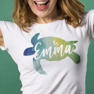 T-shirt tortue et prenom