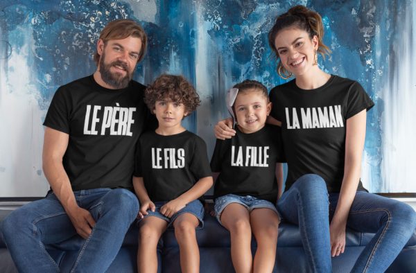 T-shirts – Le Pere – Le Fils – La Fille – La Maman