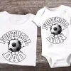 T-shirts assortis Design football pere et fils