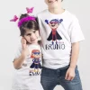 T-shirts enfants prénoms personnalisés Supers frère et sœur