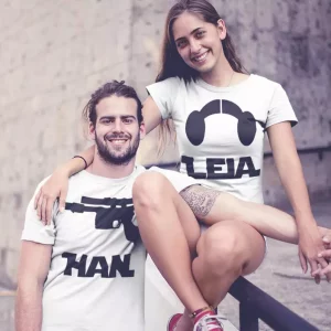 T-shirts pour han et leia couple t-shirt
