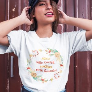Tee-Shirt Adieu Mademoiselle Bonjour Madame