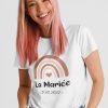 Tee-Shirt Arc En Ciel La Marine pour femme