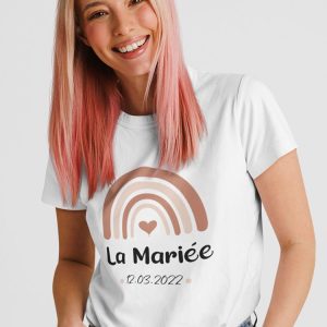 Tee-Shirt Arc En Ciel La Marine pour femme