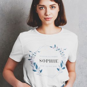 Tee-Shirt EVJF couronne personnalisee