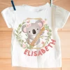 Tee shirt bebe Animaux mignons koala avec nom