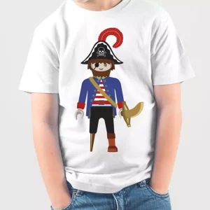 Tee shirt comme des garcons Dessin anime camiseta pirata 1