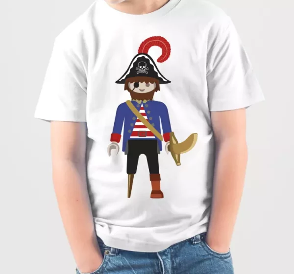 Tee shirt comme des garcons Dessin anime camiseta pirata