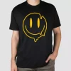 Tee shirt comme des garcons Icone smiley liquide