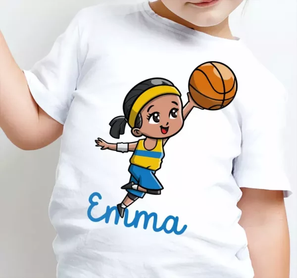 Tee shirt comme des garcons Joueur de basket fille