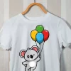 Tee shirt comme des garcons Koala gris avec ballon