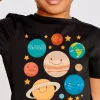 Tee shirt comme des garcons Planetes souriantes de dessin anime