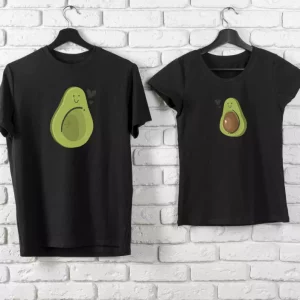 Tee shirt couple Avocats mignons Tee shirt couple Avocats mignons