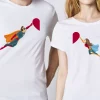 Tee shirt couple Couple de super-heros