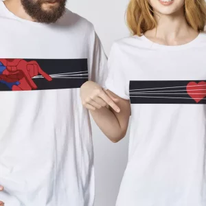 Tee shirt couple Couples spiderman