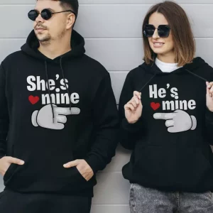 Tee shirt couple Elle est a moi Tee shirt couple Elle est a moi