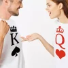 Tee shirt couple Le roi la reine
