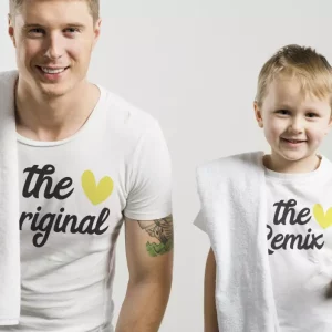 Tee shirt couple Le tshirt mere et fille original et remix