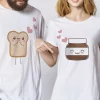 Tee shirt couple Pain et nutella