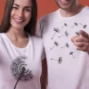 Tee shirt couple Pissenlit simple