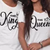 Tee shirt couple Roi et reine