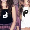 Tee shirt couple Yin et yang