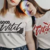 Tee shirt halloween Bonne sorciere et mauvaise sorciere