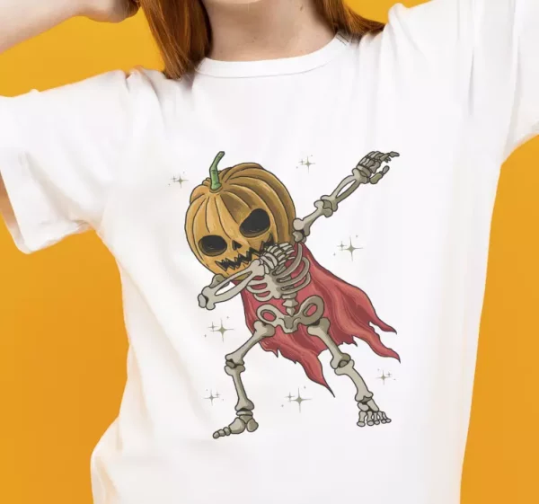 Tee shirt halloween Squelette