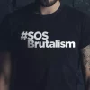 Tee-shirt hashtag texte SOS brutalisme