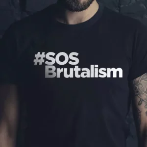 Tee-shirt hashtag texte SOS brutalisme Tee-shirt hashtag texte SOS brutalisme