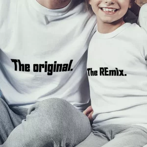 Tee shirt pere et fils L’original et le remix