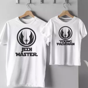 Tee shirt pere et fils Matre jedi 1
