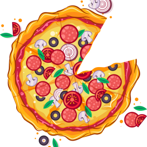 Tee shirt pere et fils Tranche de pizza Tee shirt pere et fils Tranche de pizza