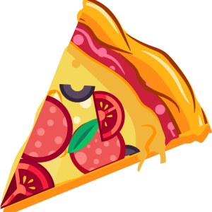 Tee shirt pere et fils Tranche de pizza 3