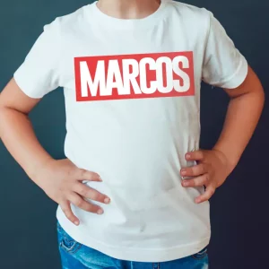 Tee-shirt personnalise avec Prenom design comics