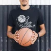 Tee-shirt texte love basketball
