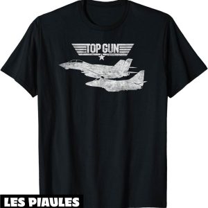 Top Gun T-Shirt Avions Blancs Film D’action Dramatique Top Gun T-Shirt Avions Blancs Film D’action Dramatique
