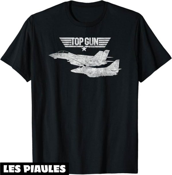 Top Gun T-Shirt Avions Blancs Film D’action Dramatique