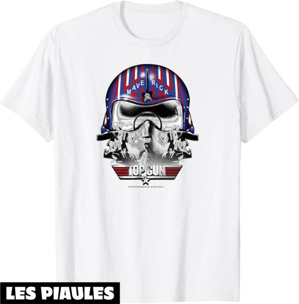 Top Gun T-Shirt Maverick Helmet Film D’action Dramatique