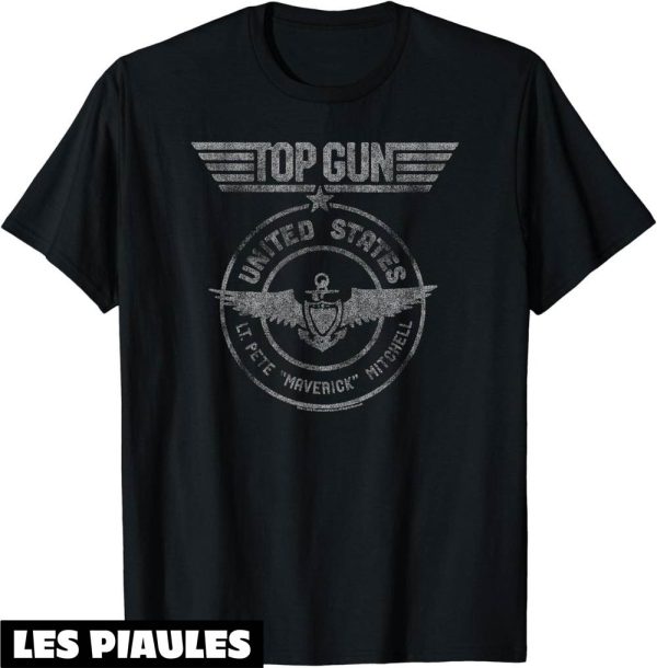Top Gun T-Shirt Sceau Du Lieutenant Pete Mitchell