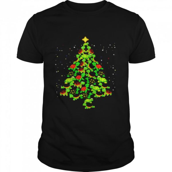 Turtle make Christmas tree shirt