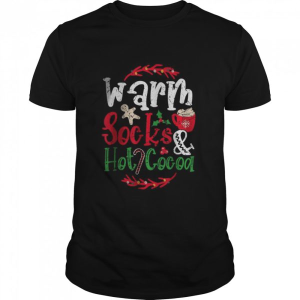 Warm Socks &#038 Hot Cocoa Christmas Xmas T-Shirt