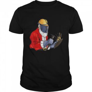 Welder Santa Claus Christmas Santa Welder Mask Xmas Shirt