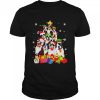 boston Terrier Christmas tree shirt