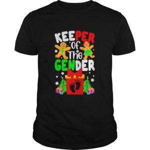 christmas keeper of the gender reveal baby shirt christmas keeper of the gender reveal baby shirt