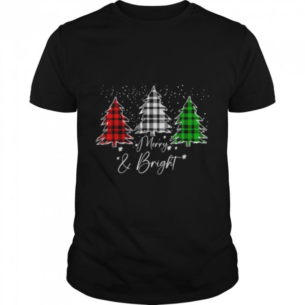 merry and bright christmas family pajamas matching T-Shirt