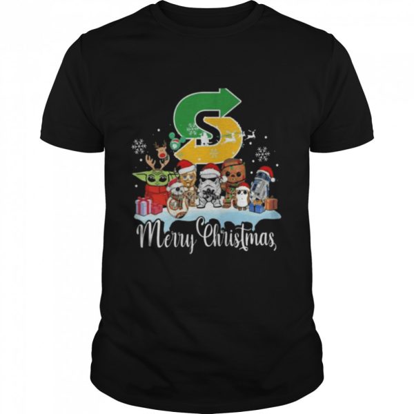 star Wars Character Chibi Subway Merry Christmas 2021 Shirt