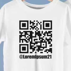 t-shirt instagram qr code monocolore avant le shopping
