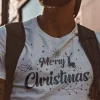 t shirt noel Joyeux noel composition