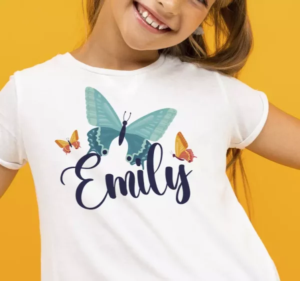 tee shirt papillon Papillons bicolores